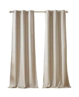 CLOSEOUT! Como Faux Silk Total Blackout Curtain Collection
