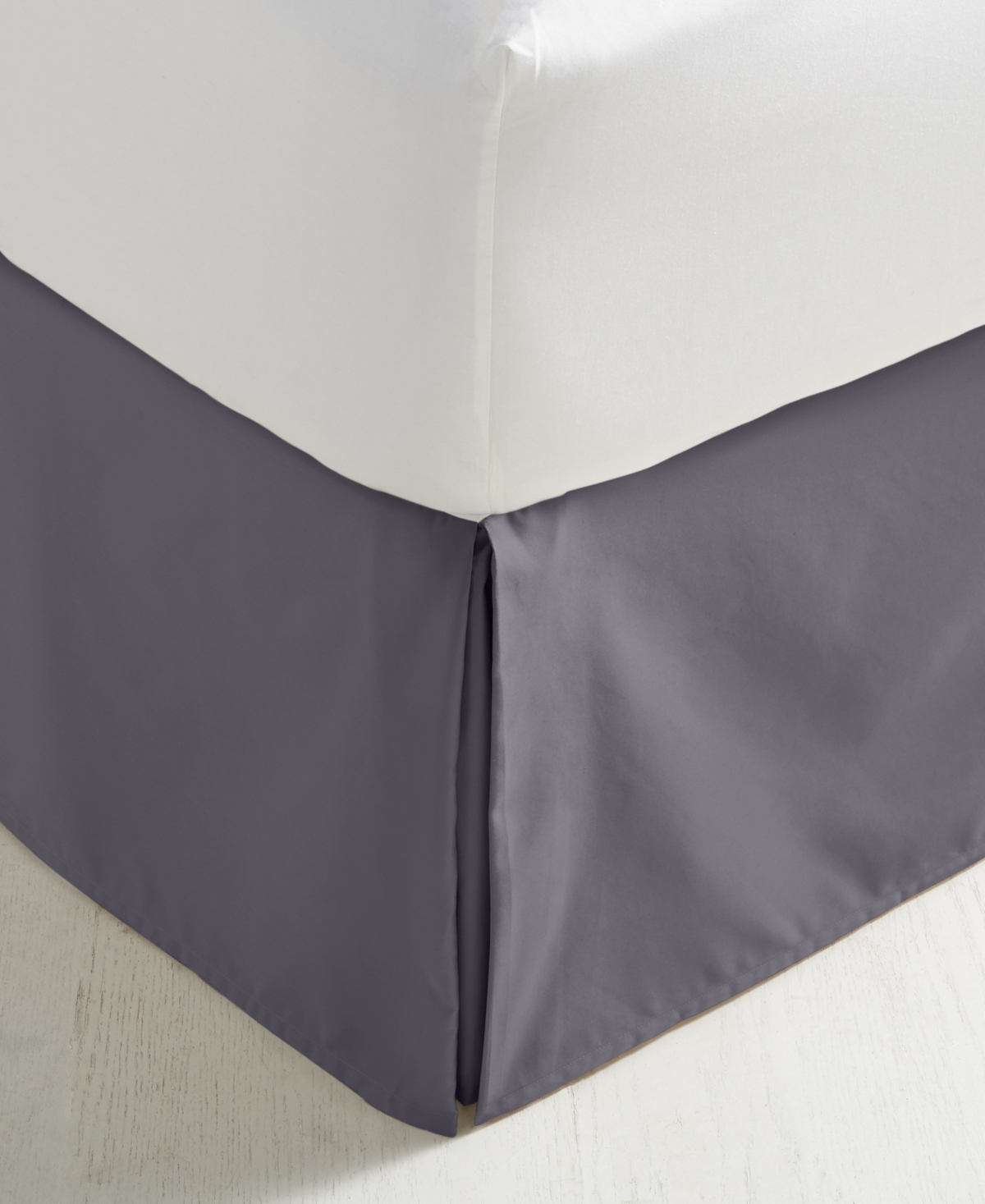 Charter Club 550 Thread Count 100% Cotton Bedskirt, Queen, Created For Macy's In Smoke