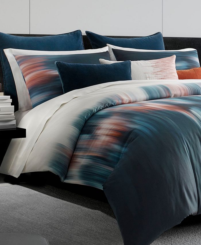 Vera Wang Blurr Queen Duvet Cover Macy's