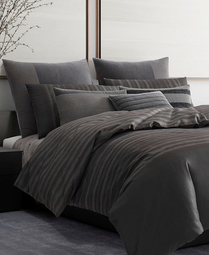 Vera Wang Shadow Stripe King Duvet Cover Macy's