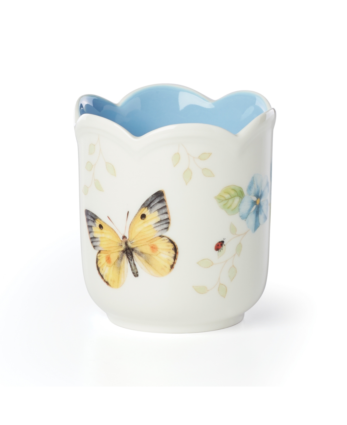 Lenox Butterfly Meadow Filled Candle, Blue Geranium