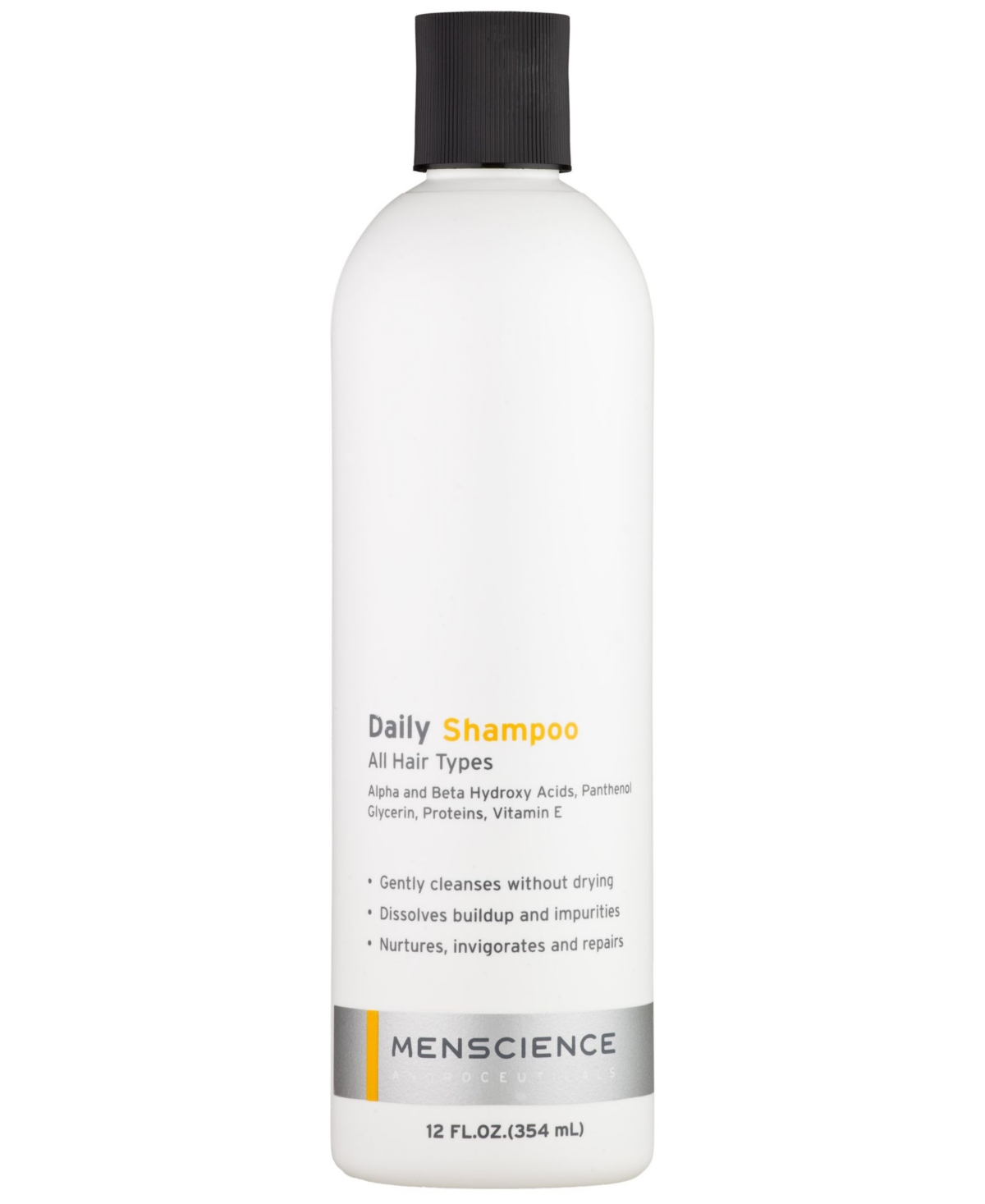 Daily Shampoo Unscented All Hair Types For Men, 12 oz.