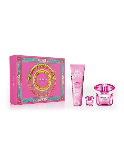 Versace 3 Pc Bright Crystal Absolu Eau De Parfum Gift Set Reviews All Perfume Beauty Macy S