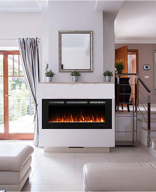 Glitzhome Recessed Wall Mounted Electric Fireplace Reviews