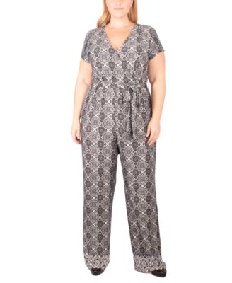 macys plus size white jumpsuits