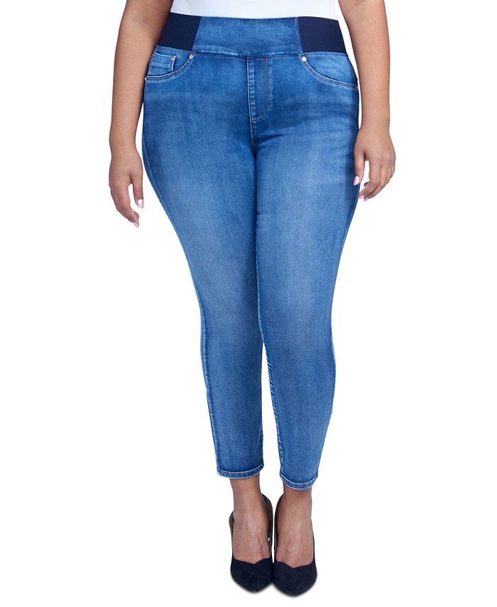 Seven7 Jeans Trendy Plus Size The Ultra High-Rise Skinny Legging Jeans -  Macy's