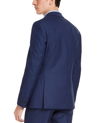 Alfani - Men's Slim-Fit Stretch Navy Blue Solid Suit Jacket