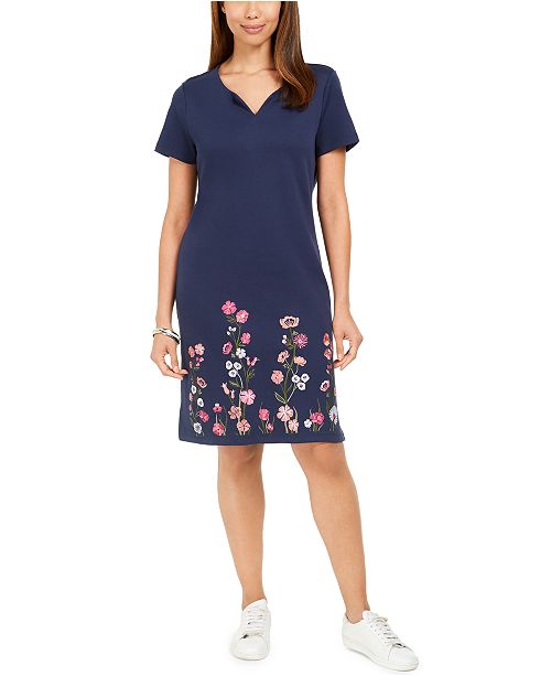 Karen Scott Petite Climbing Garden Dress Created For Macy S