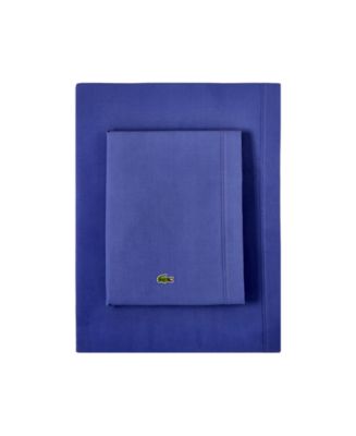 Lacoste Home Lacoste Percale Queen Solid Sheet Set - Macy's