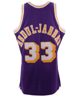 Jeunesse Mitchell & Ness Kareem Abdul-Jabbar Violet Los Angeles Lakers 1983 84 Hardwood Classics Swingman Jersey