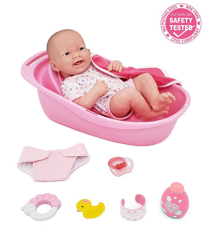 Jc Toys La Newborn 14 Smiling Baby Doll 8 Piece Bathtub Gift Set Reviews Home Macy S