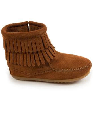Little Girls Kids' Suede Double Fringe Side Zip Boots