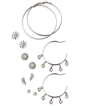 image of True Love Accessories Sparkle Stud Set with Dangle Hoops