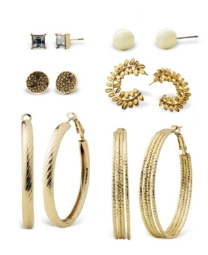 image of True Love Accessories Stud, Hoop and Statement Earring Set