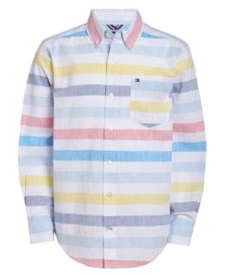 Tommy Hilfiger - Toddler Boys Xander Stretch Stripe Shirt
