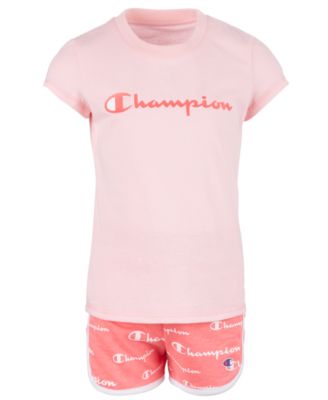 champion outfit pink