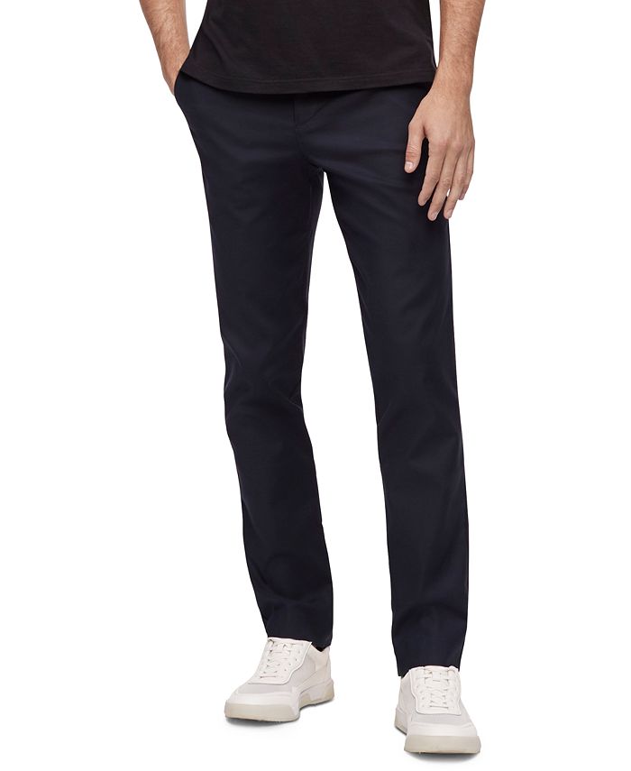 Calvin Klein Men's Slim-Fit Stretch Chino & Reviews - Pants - - Macy's