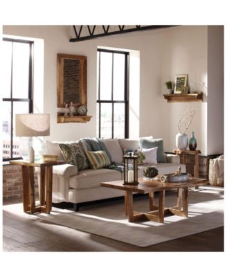 Berkshire Natural Live Edge Wood Large Coffee Table