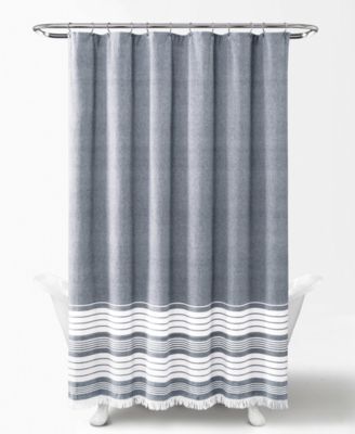 Nantucket Yarn Dyed Cotton Shower Curtain, 72" x 72"