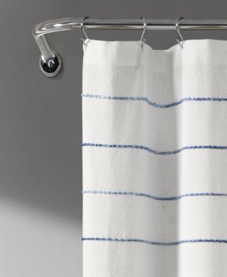 Ombre Stripe Yarn Dyed Cotton Shower Curtain, 72" x 72"
