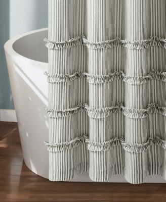 Vintage Stripe Yarn Dyed Cotton Shower Curtain, 72" x 72"