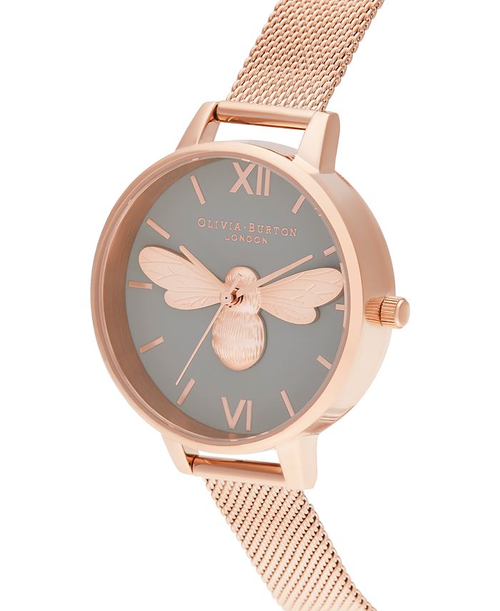 Olivia burton rose gold bee bracelet clearance