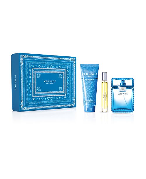 Versace Men's 3-Pc. Eau Fraîche Eau de Toilette Gift Set & Reviews ...