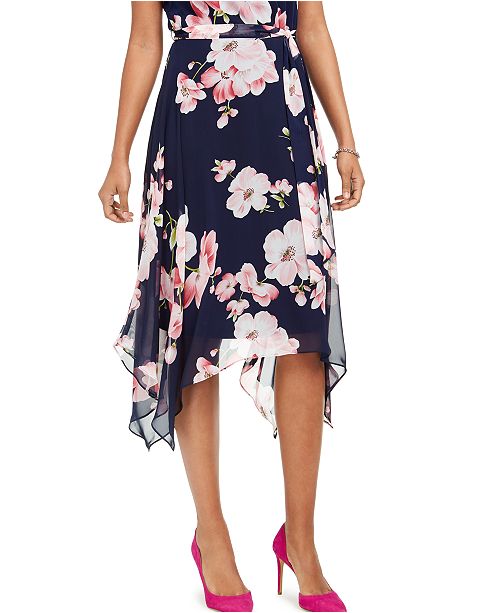 jessica howard floral print midi dress