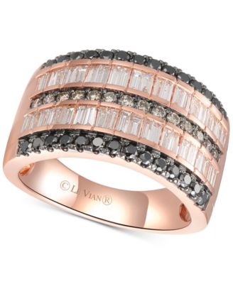 Le Vian - Diamond Multi-Row Statement Ring (1-3/8 ct. t.w.) in 14k Rose Gold