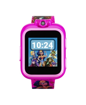 Shop Itouch Kids Playzoom Dc Comics Superhero Girls Strap Touchscreen Smart Watch 42x52mm In Superhero Girls Print
