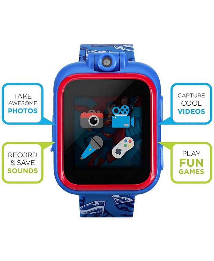 iTouch Kids PlayZoom DC Comics Superman Symbol Strap Touchscreen Smart Watch 42x52mm & Reviews