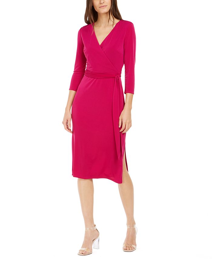 Macys faux wrap dress 2025