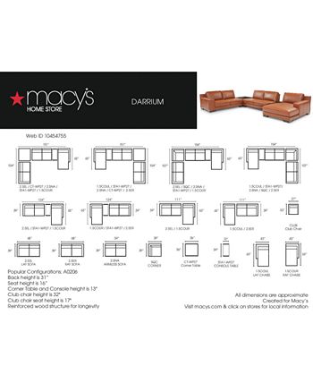 Macys darrium deals sofa