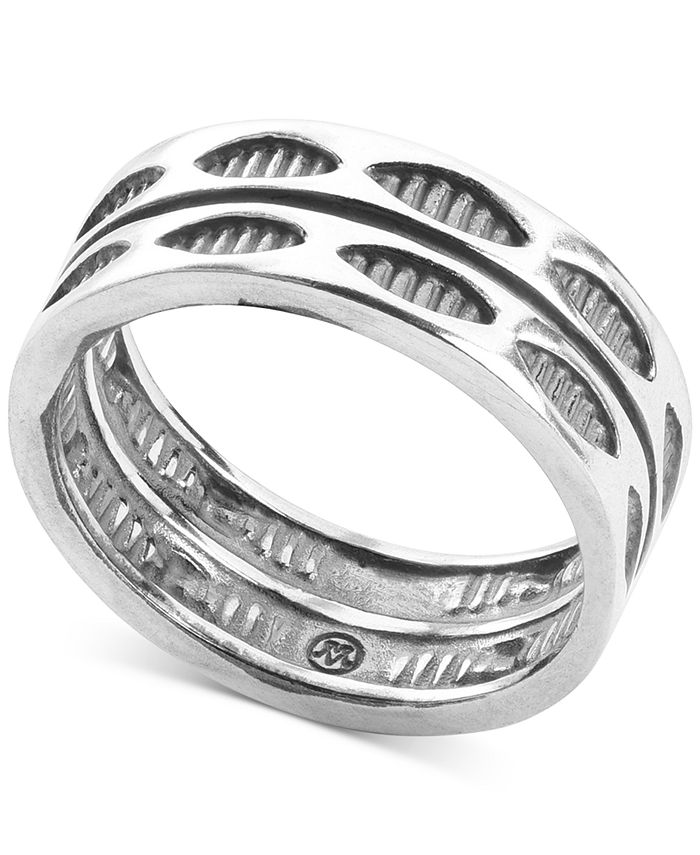 American West - Stackable Statement Ring in Sterling Silver