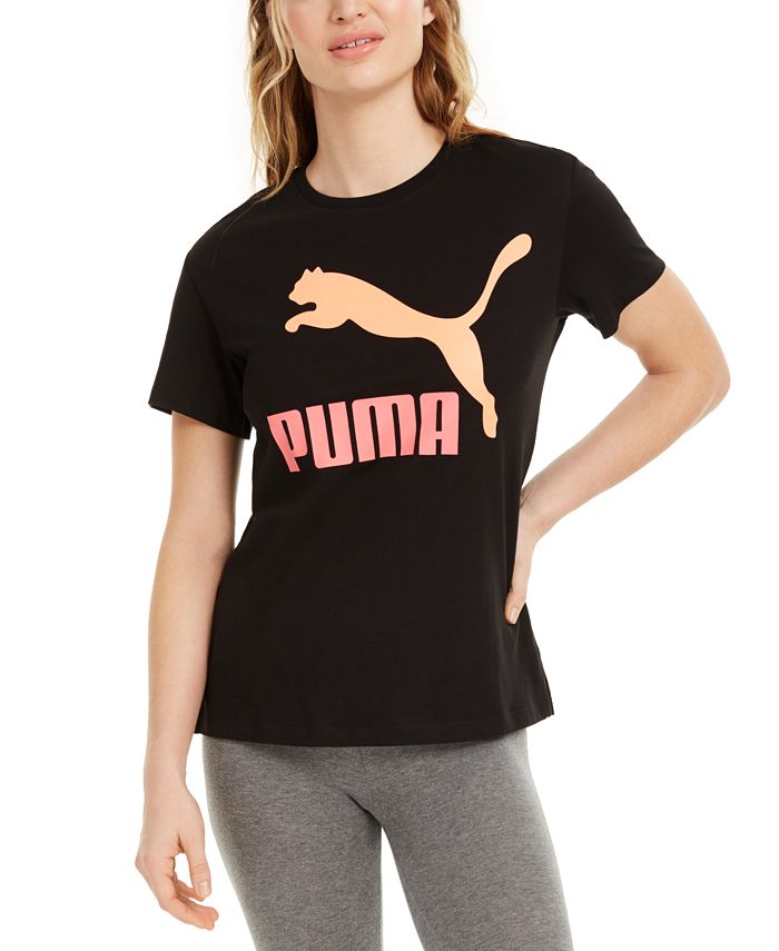 Puma Women's Classics Cotton Logo T-Shirt - Macy's