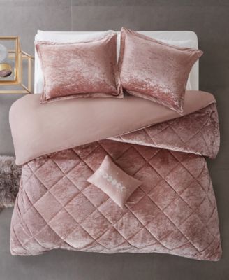 Felicia Velvet 3-Pc. Duvet Cover Set, Twin/Twin XL