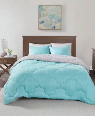 JLA Home - Comfort Spaces Vixie Reversible 3-Piece Full/Queen Down Alternative Comforter Set