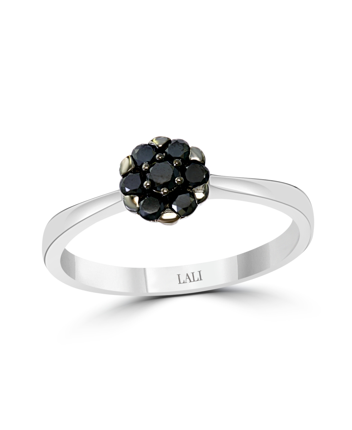 Black Diamond (1/4 ct. t.w.) Ring in 14K White Gold - White