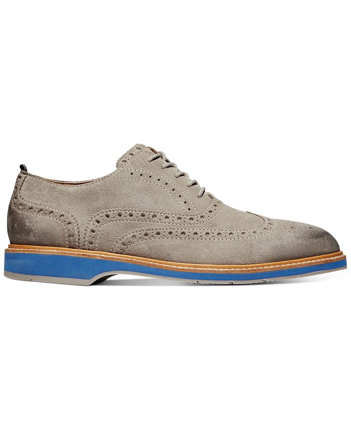 cole haan morris tan wingtip oxfords