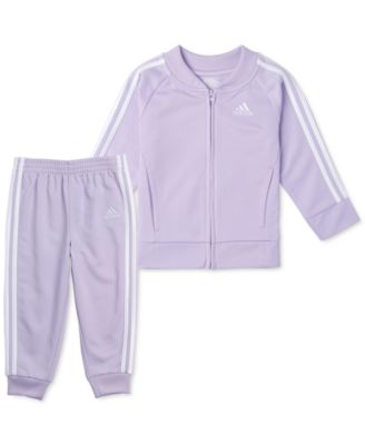 purple adidas jogging suit
