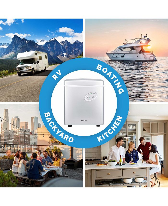 Newair Countertop Ice Maker, 28 lbs. of Ice a Day, 3 Ice Sizes, BPA