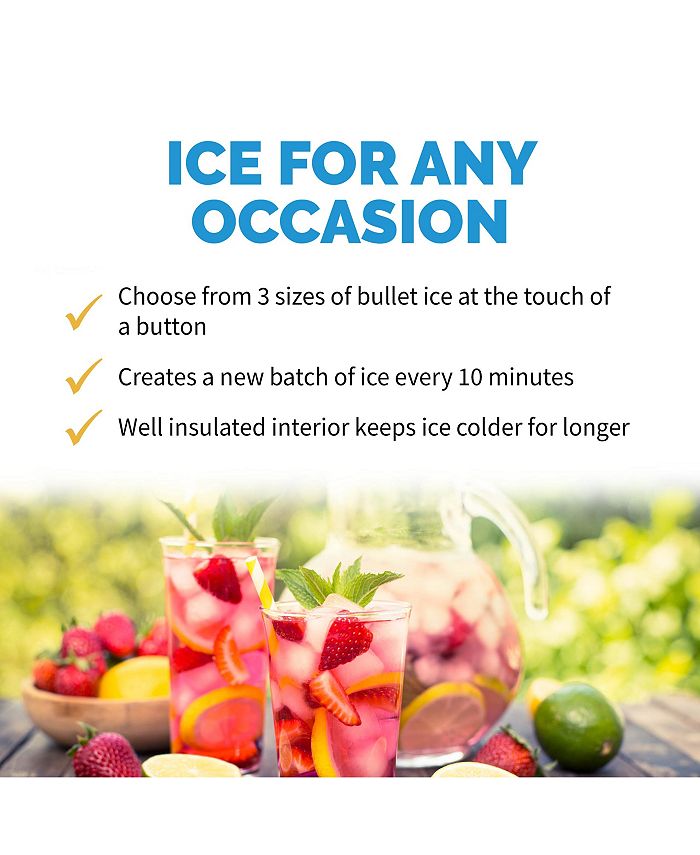 Newair Countertop Ice Maker, 28 lbs. of Ice a Day, 3 Ice Sizes, BPA