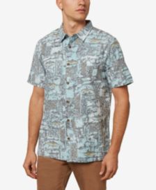O Neill Men S Fish Fry Shirt Reviews Casual Button Down Shirts Men Macy S