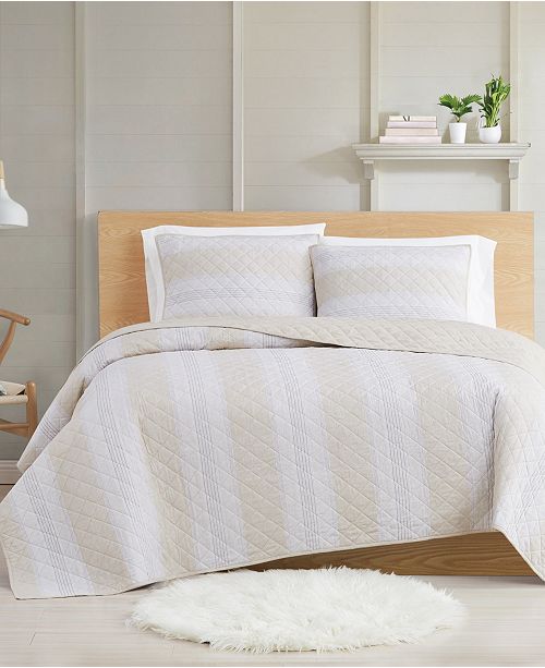 Cottage Classics Farmhouse Stripe 3 Piece Full Queen Quilt Set