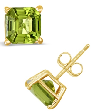 image of Peridot (2-1/3 ct. t.w.) Stud Earrings in 14K Yellow Gold