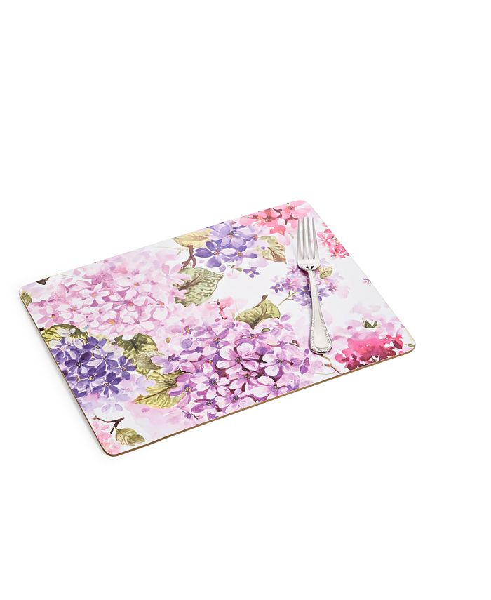 Lintex CLOSEOUT! Hydrangea Cork Placemat Macy's