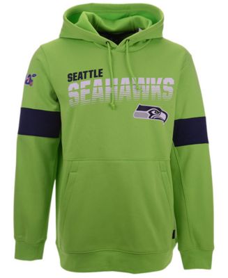 Seattle Seahawks Nike Sideline Athletic Stack Performance Pullover Hoodie -  Neon Green