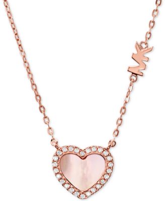 michael kors necklace heart