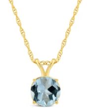 Aquamarine sale necklace macys