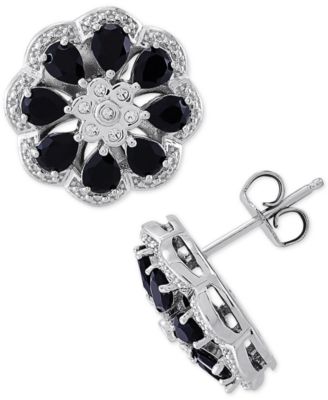 floral stud earrings